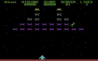 Xerons (Commodore 64) screenshot: First screen.