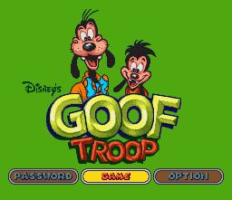 Disney's Goof Troop (SNES) screenshot: Title Screen