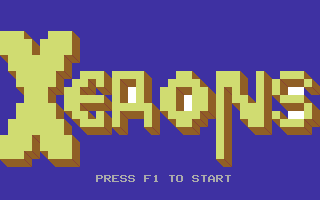 Xerons (Commodore 64) screenshot: Title Screen.
