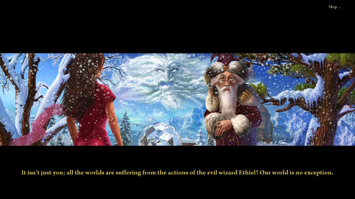 Lost Souls: Enchanted Paintings (Windows) screenshot: Intro Frozen World