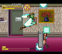 Sonic Blast Man II (SNES) screenshot: Electric Slash
