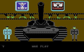 War Play (Commodore 64) screenshot: Title Screen.