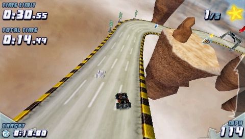 GripShift (PSP) screenshot: Ghost racer