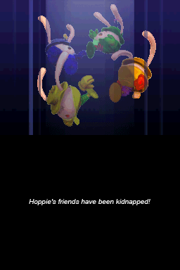 Hoppie (Nintendo DS) screenshot: Oh no! Hoppie's friends!