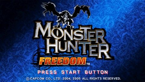 Monster Hunter: Freedom (PSP) screenshot: Title screen