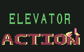 Elevator Action (Commodore 64) screenshot: Title