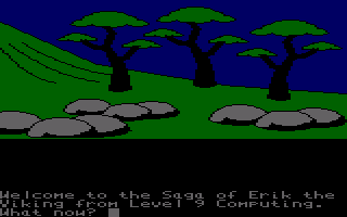 The Saga of Erik the Viking (Amstrad CPC) screenshot: Start of your saga.