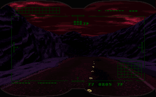 Full Throttle (DOS) screenshot: Wearing the special Cavefish goggles allows you to locate a secret entrance
