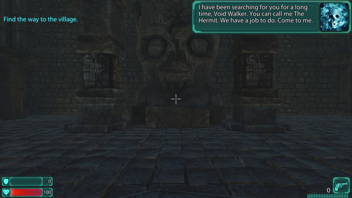 Putrefaction 2: Void Walker (Windows) screenshot: The game starts in some form of temple