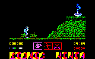 Bionic Ninja (Amstrad CPC) screenshot: Lets go
