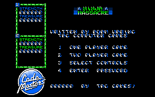 Ninja Massacre (Amstrad CPC) screenshot: Title Screen.