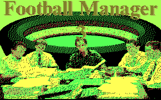 Football Manager 3 (DOS) screenshot: Title Screen (CGA)