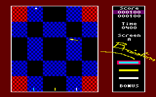 Brainstorm (Amstrad CPC) screenshot: Lets get the points