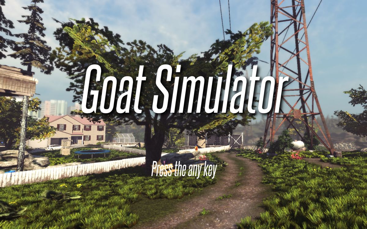 Goat Simulator (Windows) screenshot: Title screen