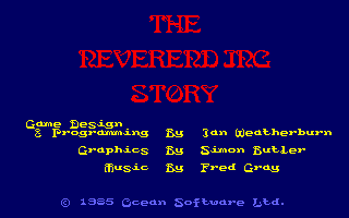 The Neverending Story (Amstrad CPC) screenshot: Title Screen.