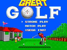 Great Golf (SEGA Master System) screenshot: Title