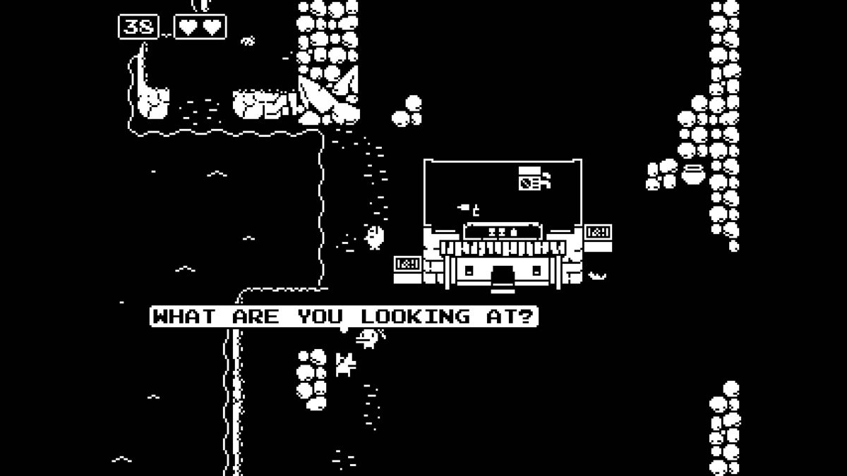 Minit (Windows) screenshot: Exploring further, with only 38 seconds left.