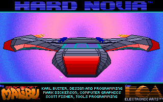 Hard Nova (DOS) screenshot: Title screen