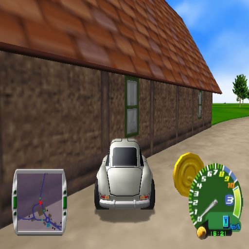 Road Trip (PlayStation 2) screenshot: This is a Choro Q Coin and it should be collected