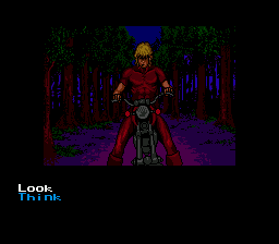 The Space Adventure (SEGA CD) screenshot: Cobra arrives and has immediately two options at his disposal
