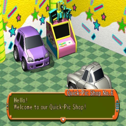 Road Trip (PlayStation 2) screenshot: This is one of the picture shops they are all numbered and all the player can do here is get their picture taken