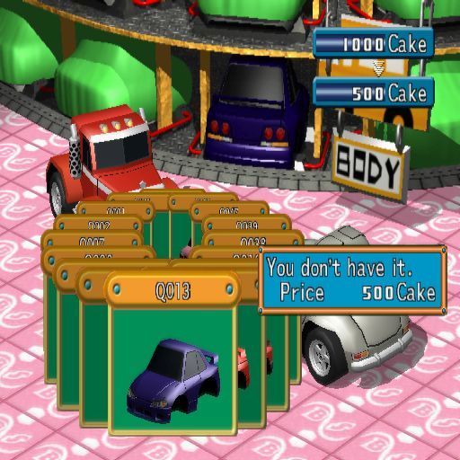 Road Trip (PlayStation 2) screenshot: This is the body shop. Lots of different styles to choose from here