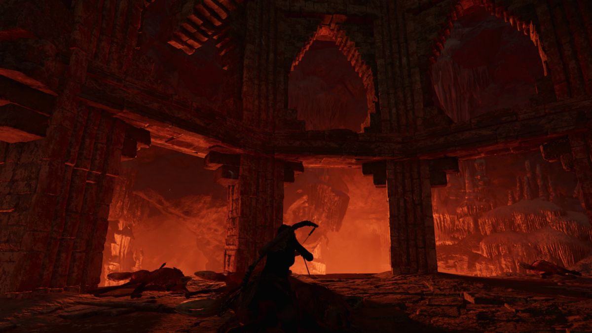 Shadow of the Tomb Raider: The Forge (Windows) screenshot: An ambush