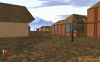 The Elder Scrolls: Chapter II - Daggerfall (DOS) screenshot: Desert city - day