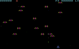 Pheenix (Commodore 16, Plus/4) screenshot: Killed.