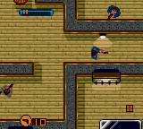 True Lies (Game Gear) screenshot: Skulking down hall