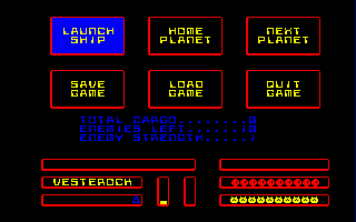 Agent Orange (Amstrad CPC) screenshot: Options.