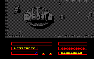 Agent Orange (Amstrad CPC) screenshot: On a planets surface.