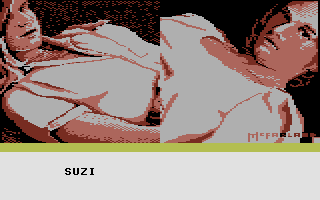 Strip Poker: A Sizzling Game of Chance (Commodore 16, Plus/4) screenshot: Select an opponent.