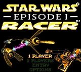 Star Wars: Episode I - Racer (Game Boy Color) screenshot: Main Menu