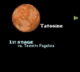 Star Wars: Episode I - Racer (Game Boy Color) screenshot: Stage Select