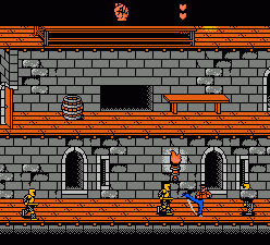 Last Action Hero (NES) screenshot: Medieval castle