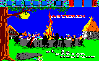 Astérix et la Potion Magique (Amstrad CPC) screenshot: Loading Screen.