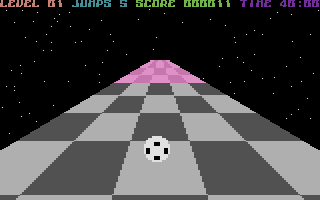 Trailblazer (Commodore 16, Plus/4) screenshot: Let's go.