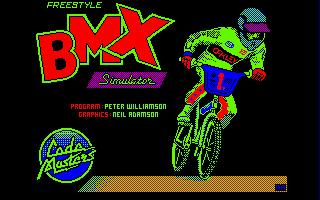 BMX Freestyle (Amstrad CPC) screenshot: Loading screen