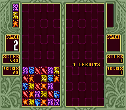 Columns II: The Voyage Through Time (Arcade) screenshot: Stage 2