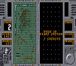 Columns II: The Voyage Through Time (Arcade) screenshot: Level start