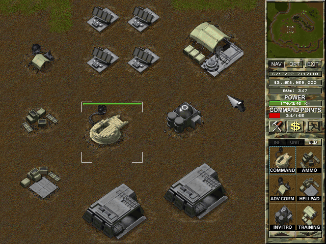 War Inc. (DOS) screenshot: HQ