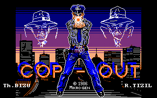 Cop-Out (Amstrad CPC) screenshot: Loading Screen.