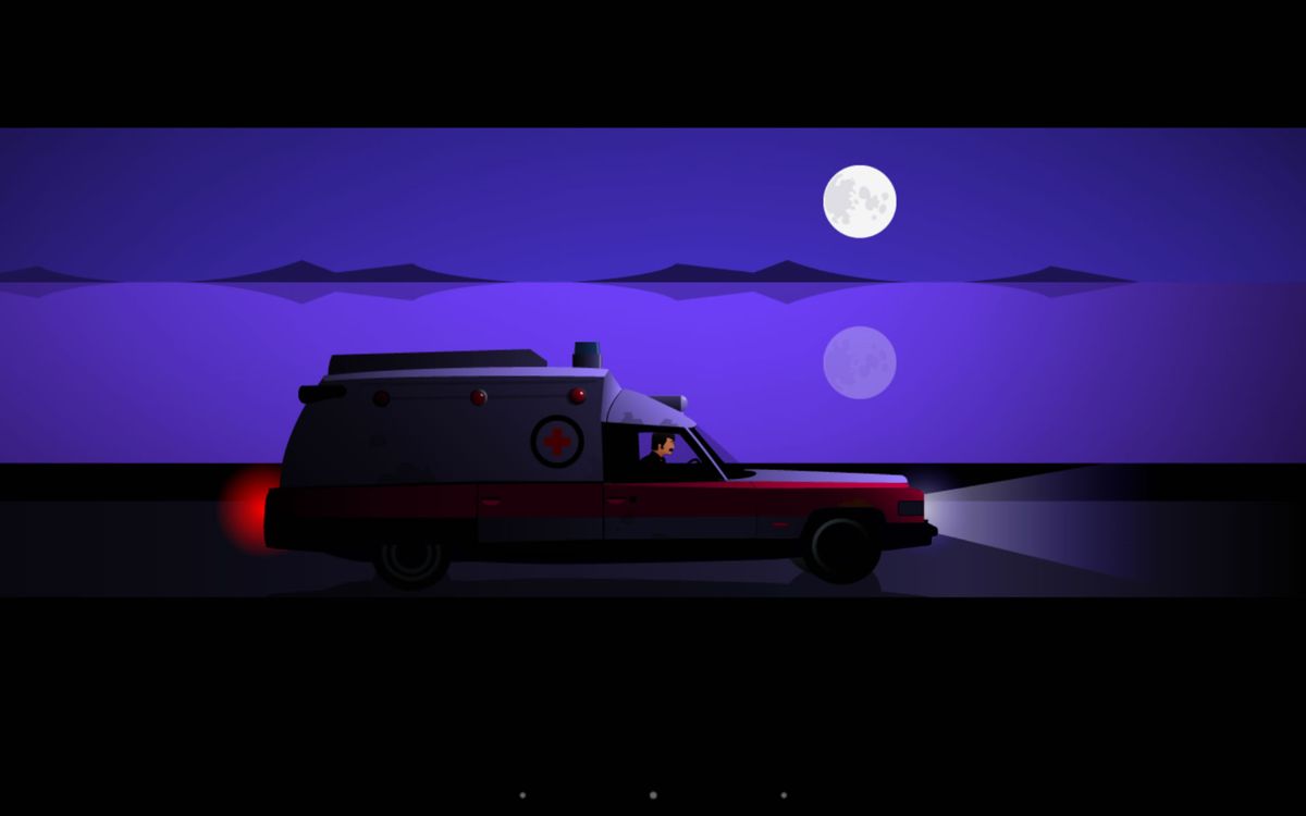 The Silent Age: Episode One (Android) screenshot: Driving off into the night