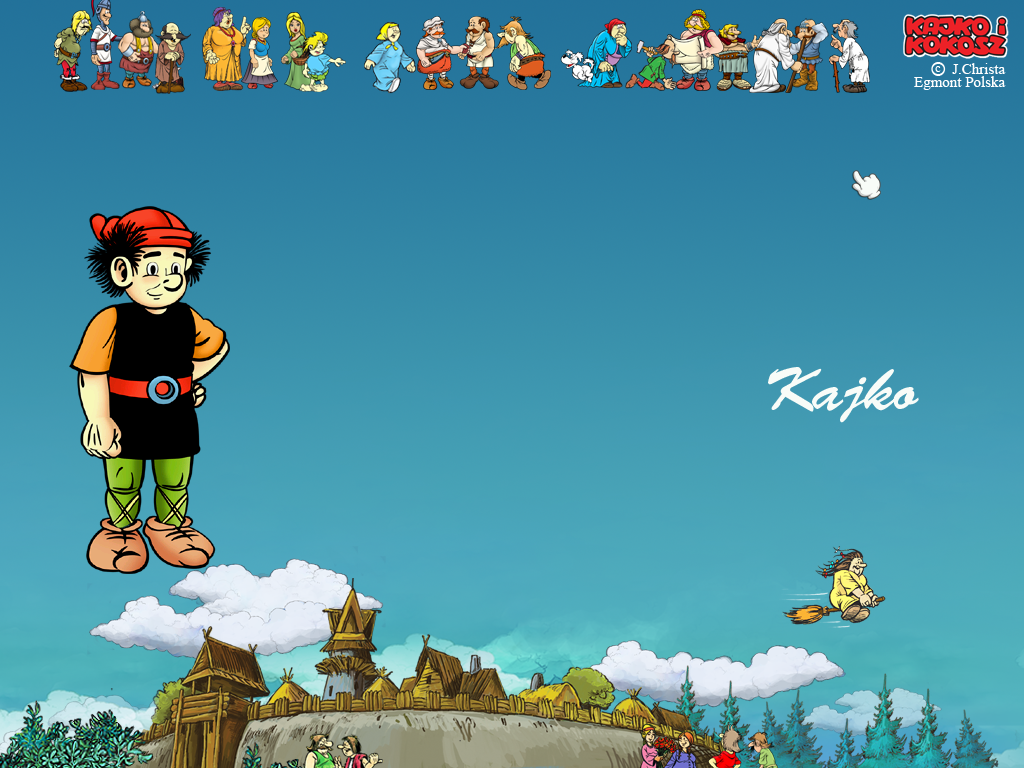 Kajko i Kokosz: Podstęp Kaprala (Windows) screenshot: Characters introduction
