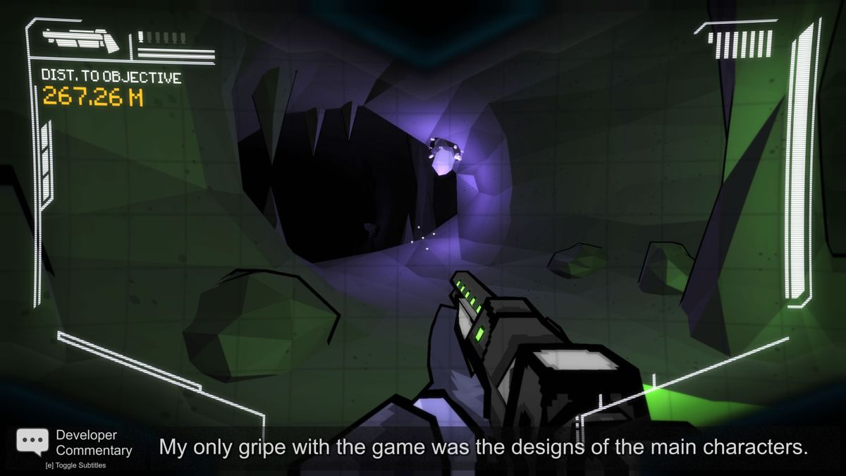 The Hex (Windows) screenshot: A more advanced shooter section