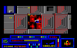 Death or Glory (Amstrad CPC) screenshot: Part of the base destroyed.