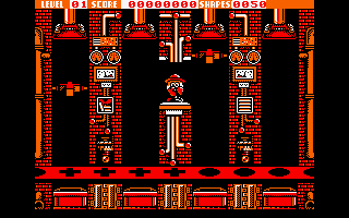 Dizzy Panic (Amstrad CPC) screenshot: Here come the shapes.