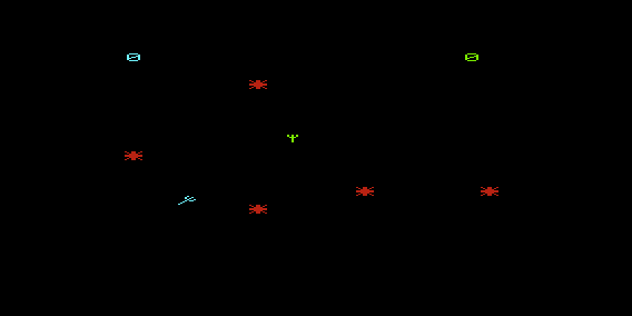 Astro Fighters (VIC-20) screenshot: Game start