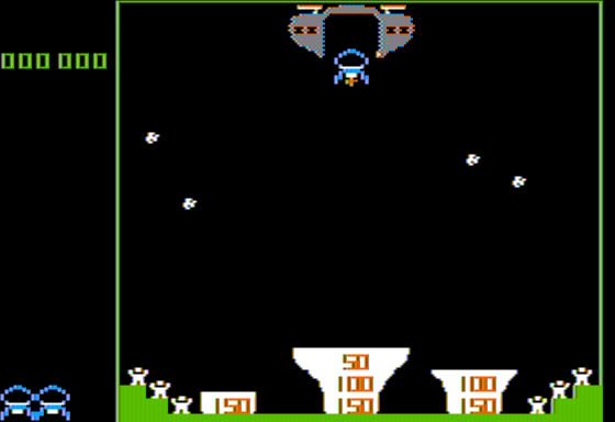 Mission: Escape! (Apple II) screenshot: Launching my Vessel
